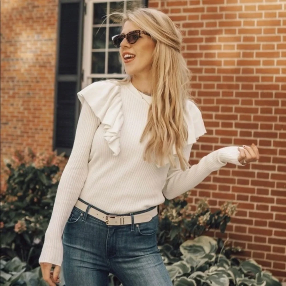 Oversized Ruffle Sweater - Revolve Tularosa - Picture 3 of 3